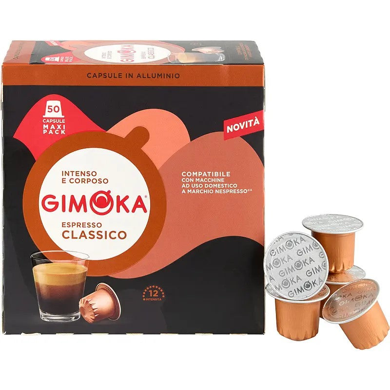 KAPSULE ZA KAFU GIMOKA NESPRESSO IN ALLUMINIO CLASSICO X50