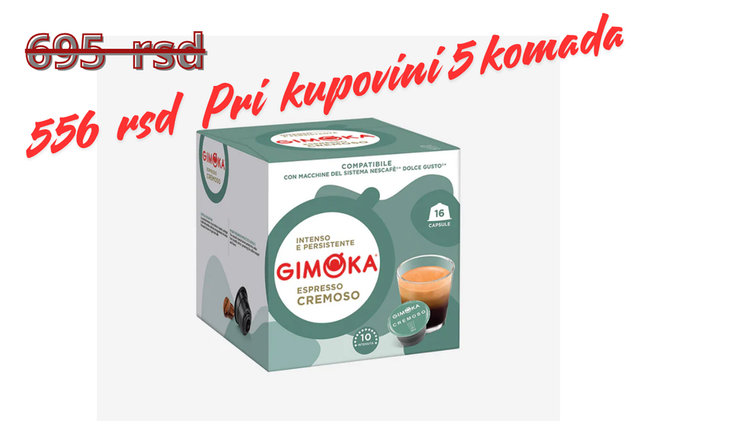 GIMOKA Kapsule  za Dolce Gusto Espresso Cremoso