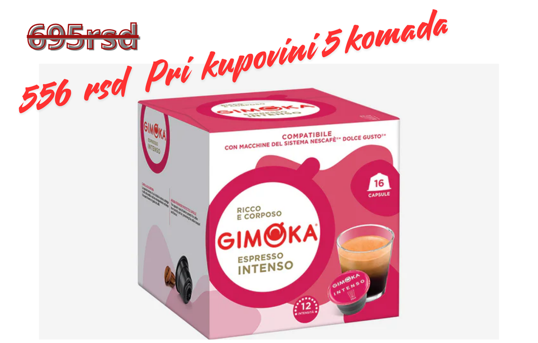 GIMOKA KAPSULE ZA KAFU DOLCE GUSTO Espresso Intenso