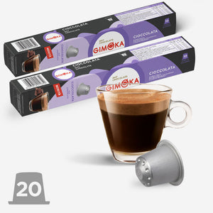 KAPSULE ZA KAFU GIMOKA NESPRESSO IN ALLUMINIO CIOCCOLATA X10 AL/T 20 kom