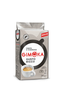 Gimoka Gusto Ricco PRŽENA MLEVENA KAFA ZA ESPRESSO I ZA MOKA APARAT 250 grama